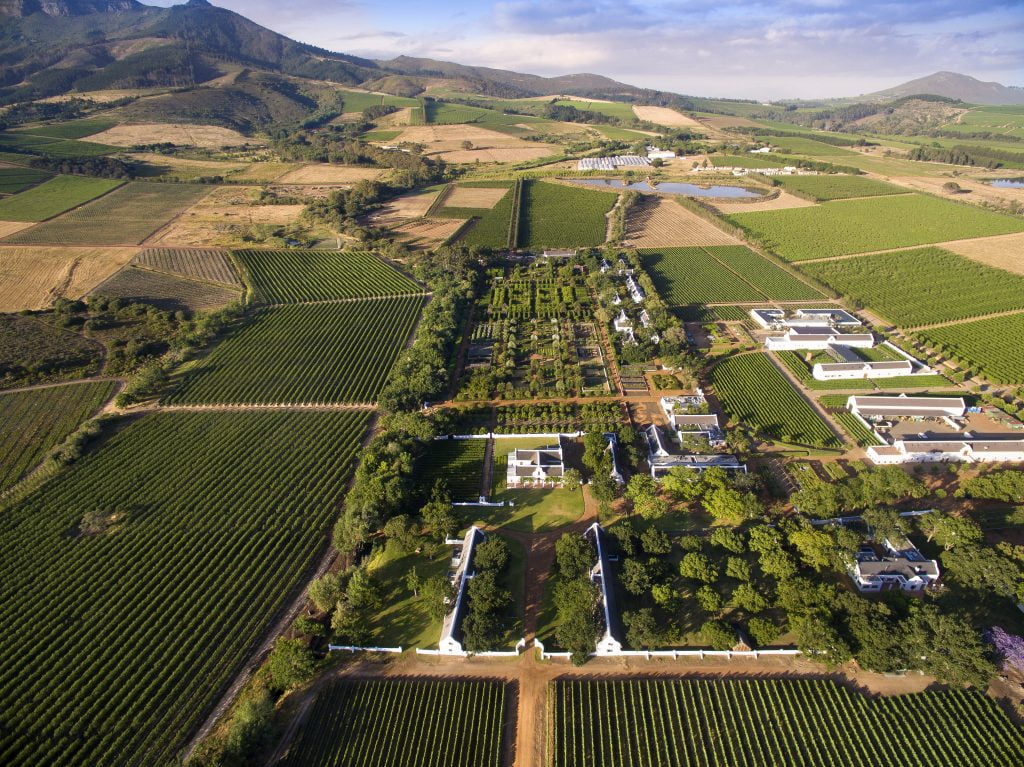 Babylonstoren Dairy products 3 1.Birdseye view of the farm and gardens