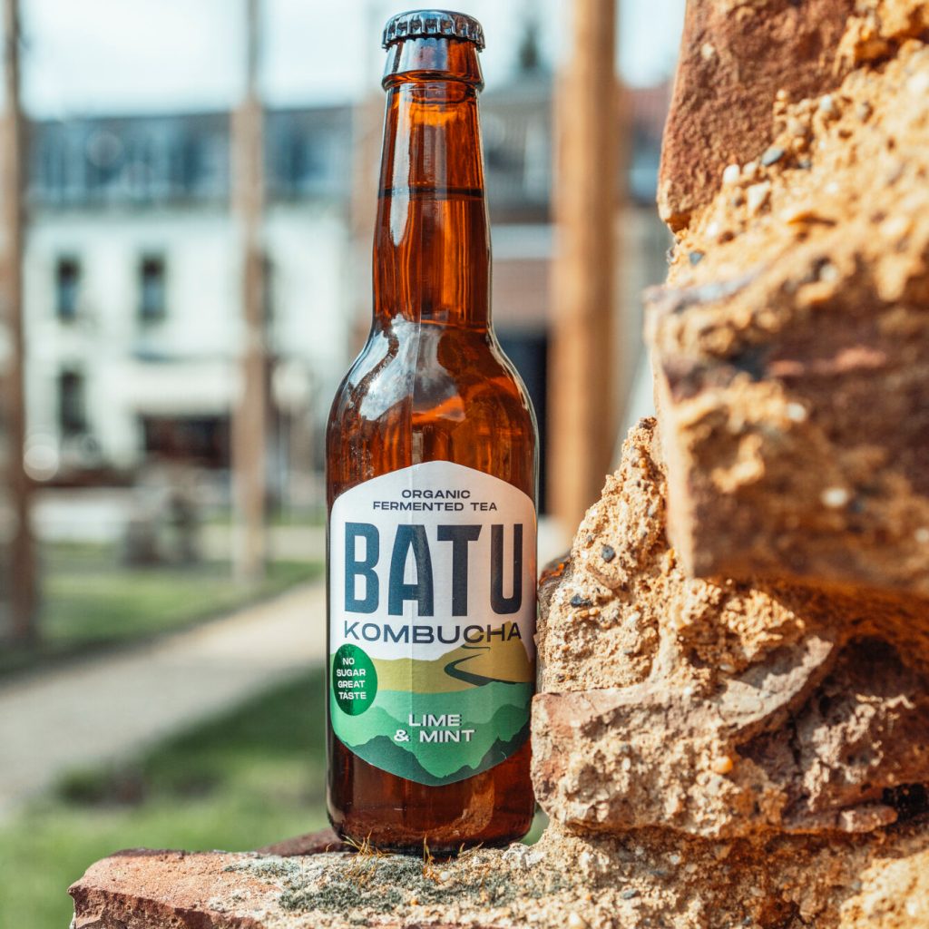 Batu Lime and Mint Gold Kombucha Square